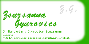 zsuzsanna gyurovics business card